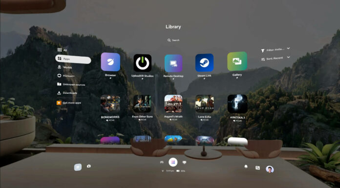 Quest избавляются от устаревшего интерфейса Oculus Dash