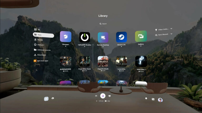 Quest избавляются от устаревшего интерфейса Oculus Dash