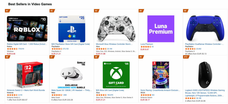 Quest 3 и 3S продаются в Amazon не хуже Switch 2