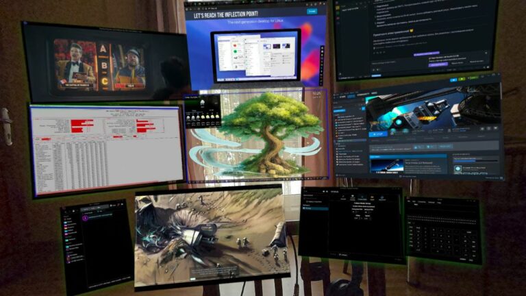 Из KDE Plasma сделали рабочую среду виртуальной реальности