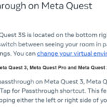 Meta* рассказала, что у Quest 3S будет кнопка перехода между виртуальной и обычной реальностью