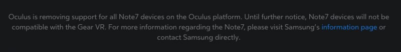 Samsung Note 7 Oculus fuckup