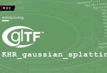 Данные гауссова распределения интегрируют в 3D-формат glTF
