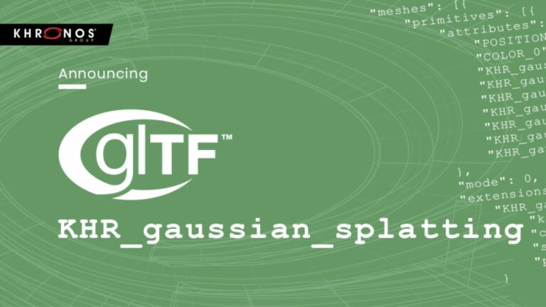 Данные гауссова распределения интегрируют в 3D-формат glTF