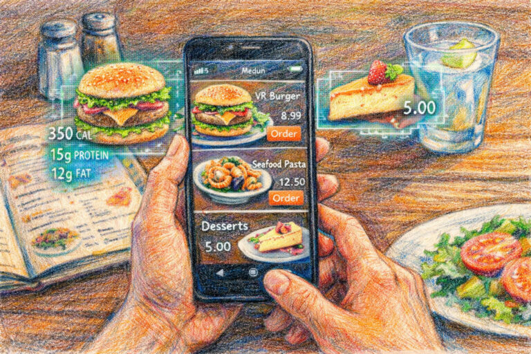 Исследование: как меню дополненной реальности влияет на восприятие общепита