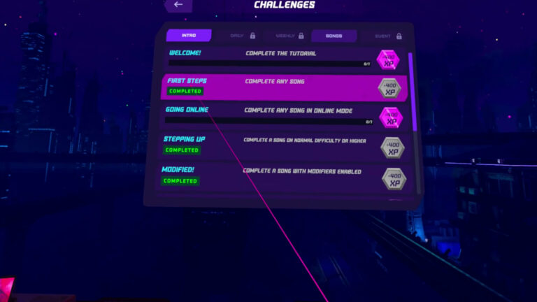 Обновление Level Up добавило в Synth Riders очки опыта и статистику