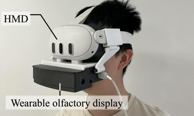 Японцы сделали аксессуар к ВР-очкам, смешивающий и испускающий запахи почти в реальном времени