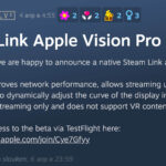 Приложение Steam Link вышло на visionOS