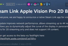 Приложение Steam Link вышло на visionOS