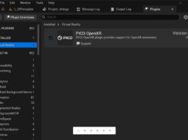 UE 5.8 работает с Pico без внешних плагинов. Но фирменный плагин ещё пригодится