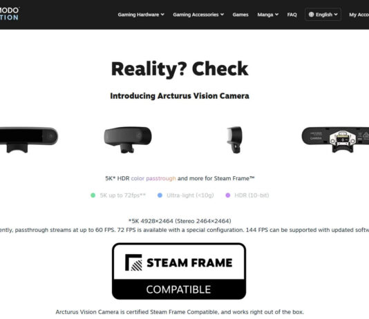 Arcturus готовит цветные камеры для Steam Frame
